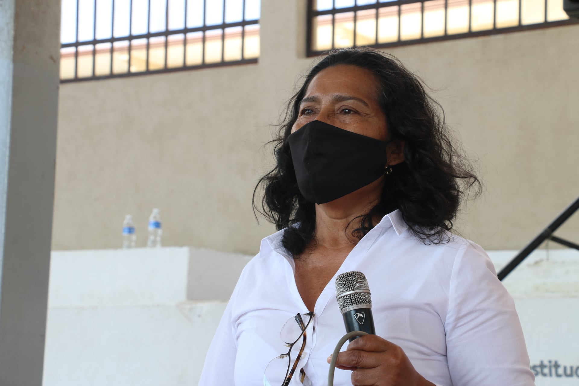 Anuncia Abelina López Rodríguez que ganó la encuesta para la candidatura a la presidencia municipal de Acapulco.