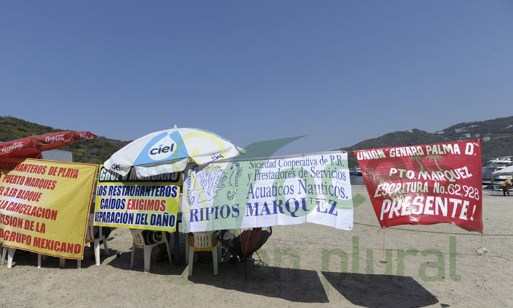 Protestan marquesanos contra Marina Majahua